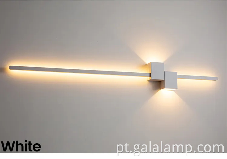 Lâmpada de parede de tira minimalista, lâmpada de parede de fundo, lâmpada de corredor nórdico